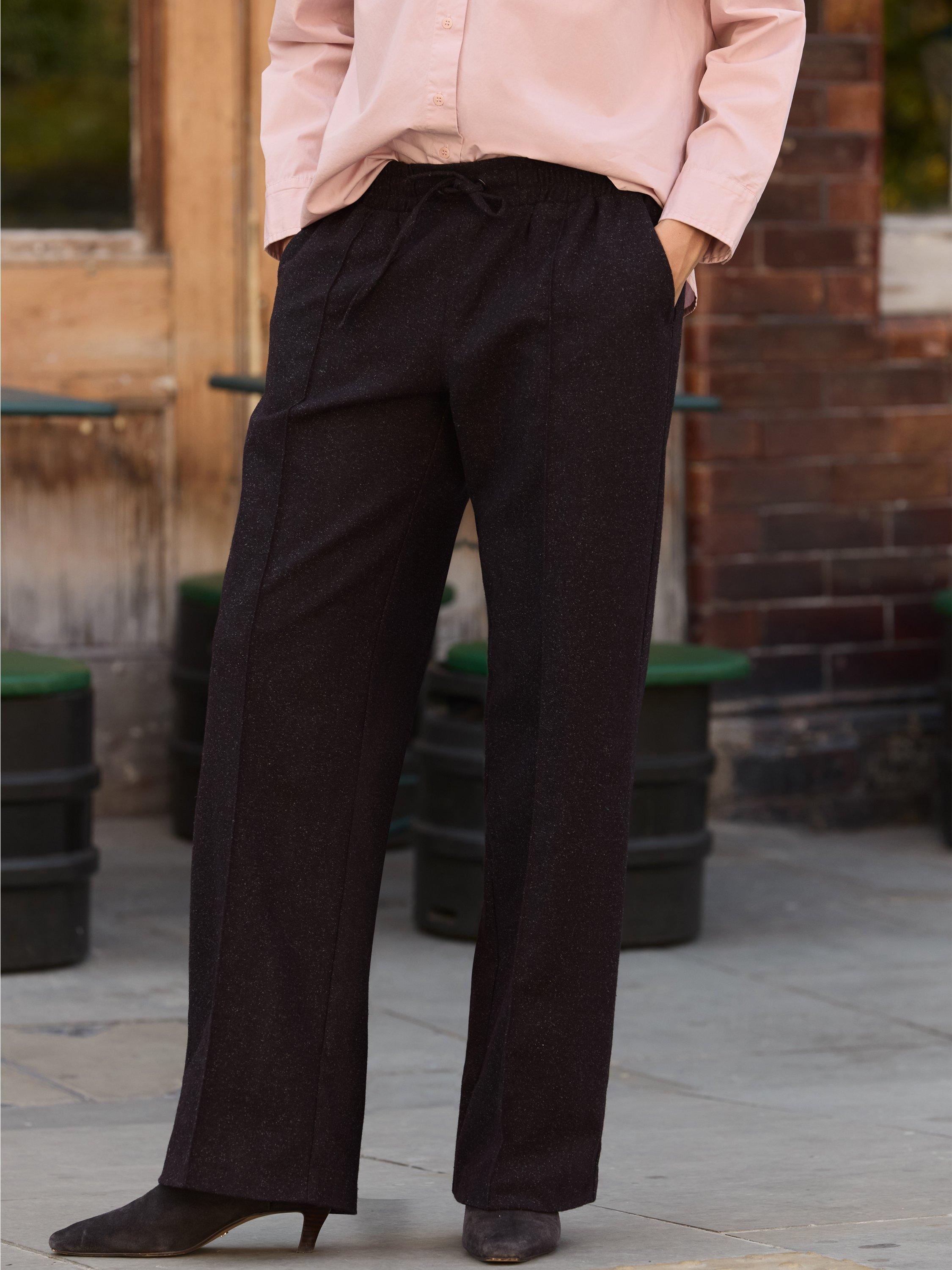 Product image 1 of 5, which shows Baukjen Fera Wool Blend Trousers, Dark Plum, 10