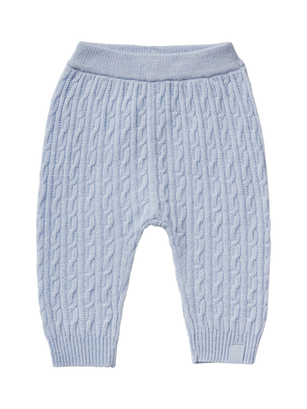 Benetton Baby Cable Knit Trousers, Blue