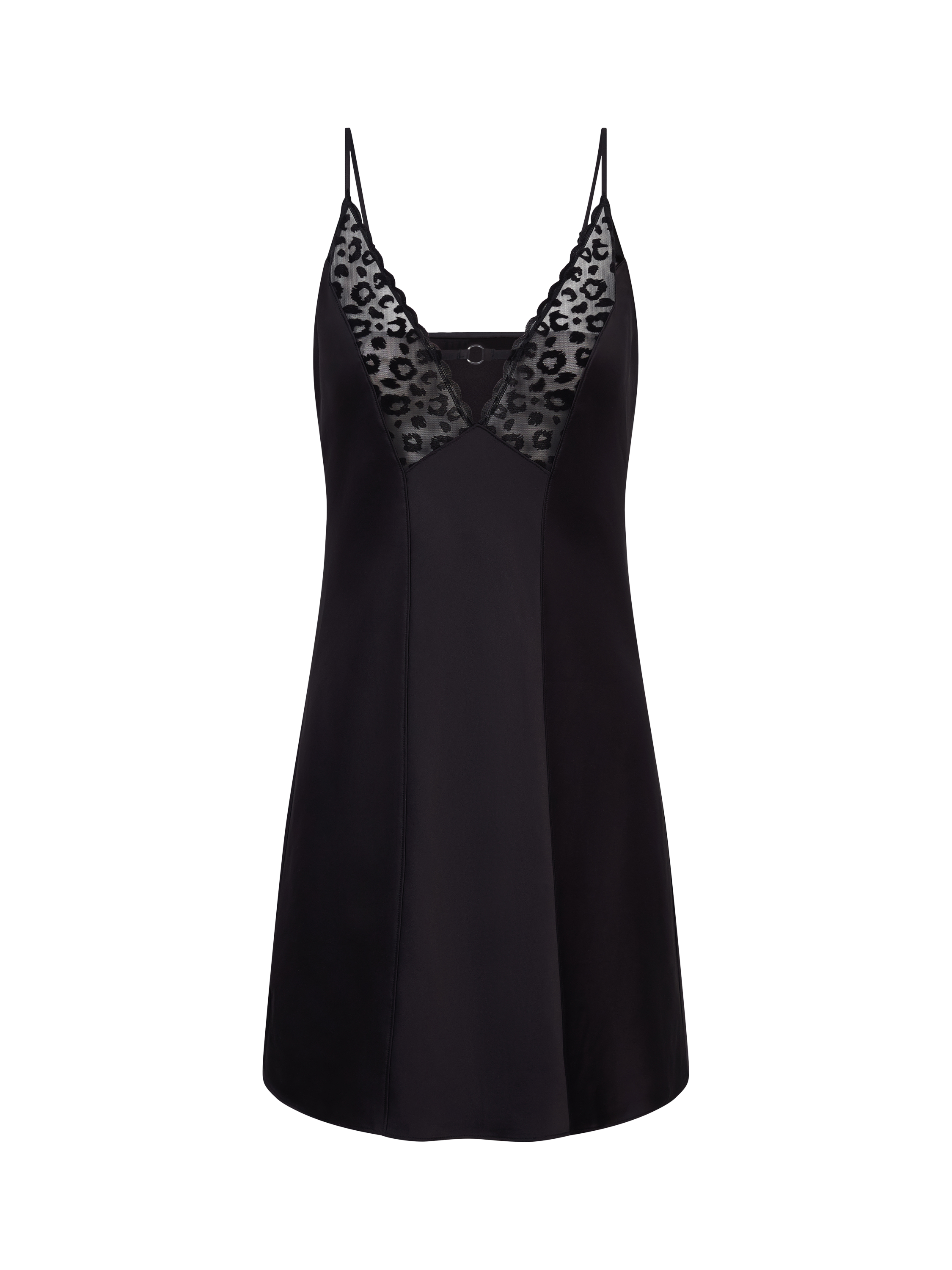 Product image 3 of 3, which shows Chantelle Girls Chemise, Black, L