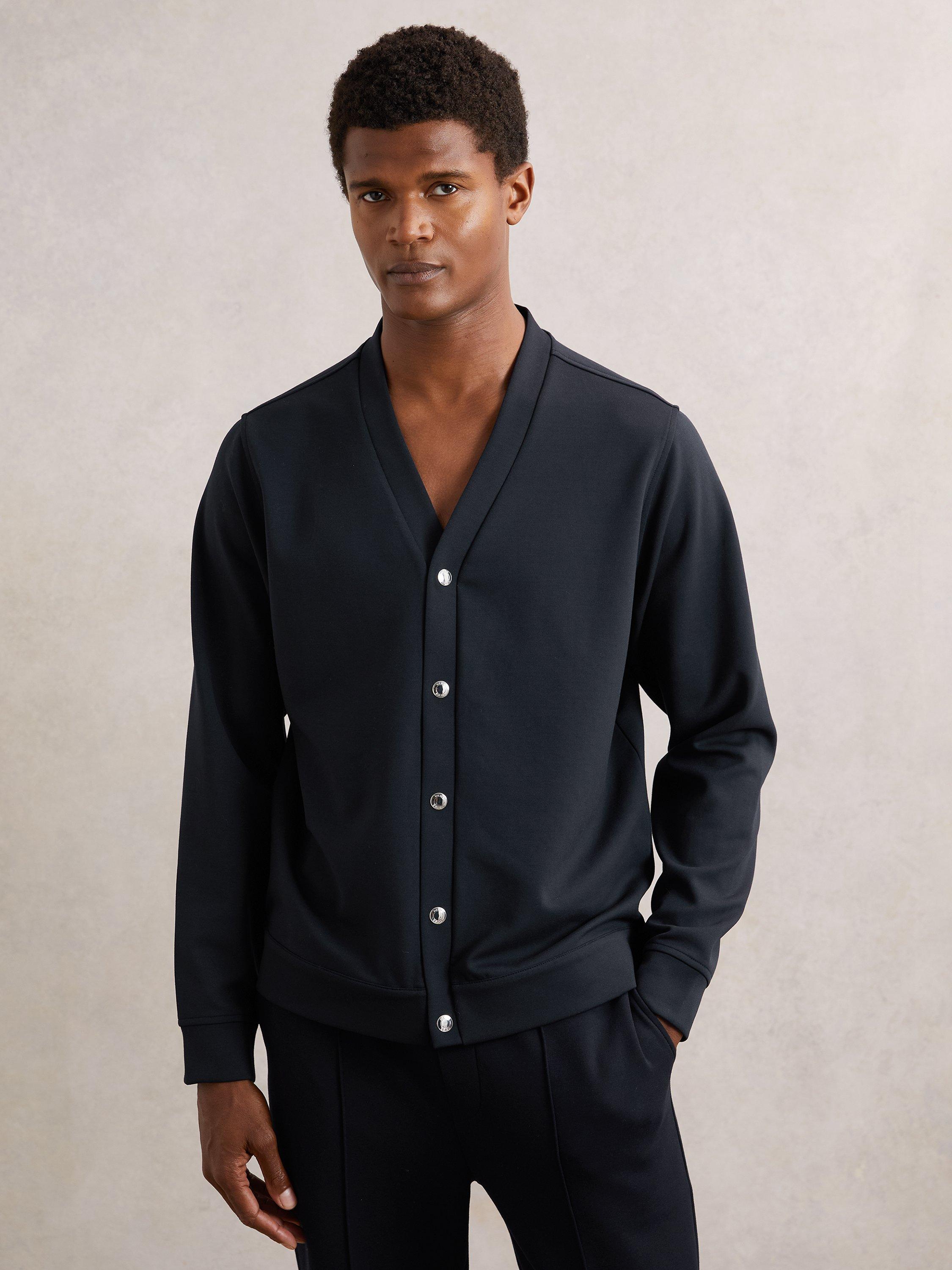 Product image 2 of 5, which shows Reiss Casson Cardigan, Navy, XS
