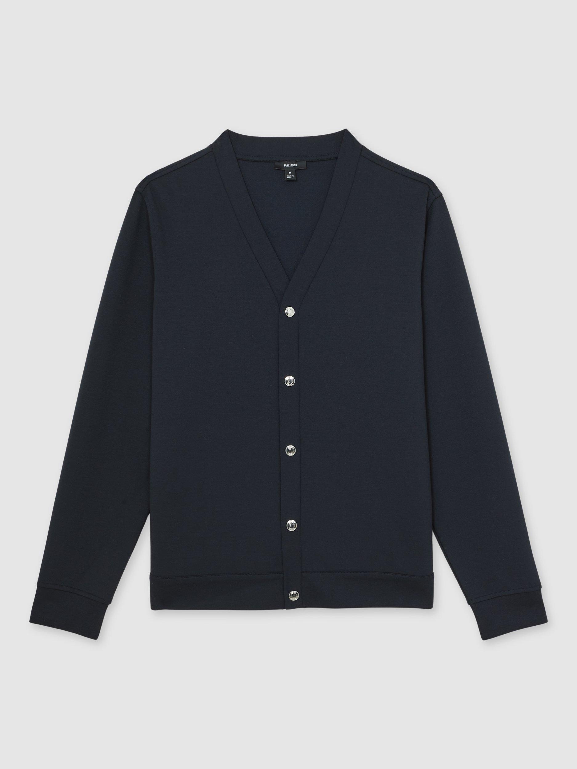 Product image 3 of 5, which shows Reiss Casson Cardigan, Navy, XS