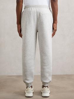 Reiss Finch Drawstring Joggers, Grey - view 2, Grey