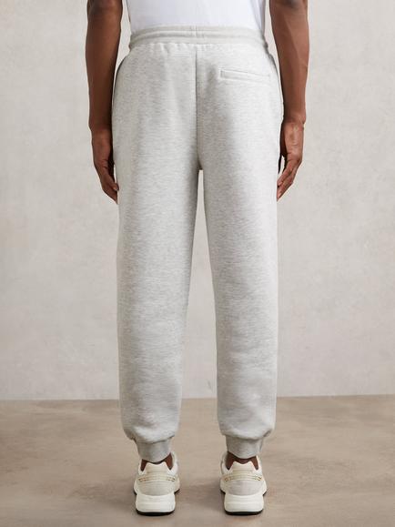 Reiss Finch Drawstring Joggers, Grey - view 2, Grey