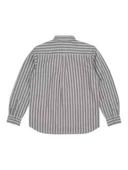 Dubbleware Cotton Regular Fit Stripe Shirt, Denim Grey - view 2, Denim Grey