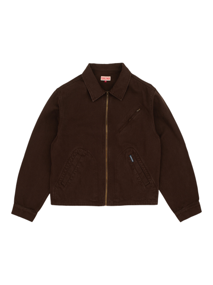 Dubbleware Cropped Work Jacket, Chocolate Plum, Chocolate Plum