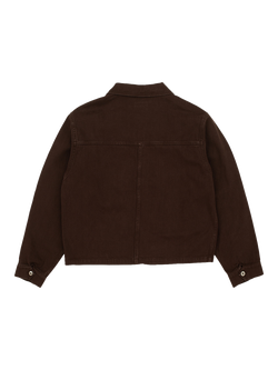 Dubbleware Cropped Work Jacket, Chocolate Plum - view 2, Chocolate Plum