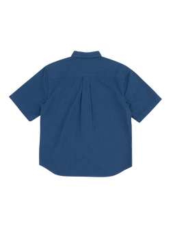 Dubbleware Cotton Regular Fit Striped Denim Shirt, Denim Stripe - view 2, Denim Stripe