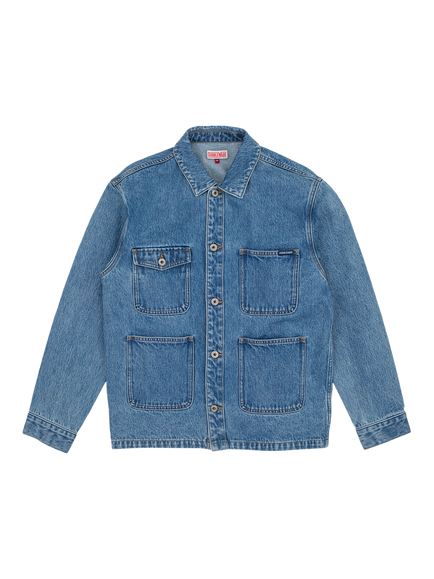 Dubbleware Rutland Denim Work Jacket, Blue Wash Denim, Blue Wash Denim