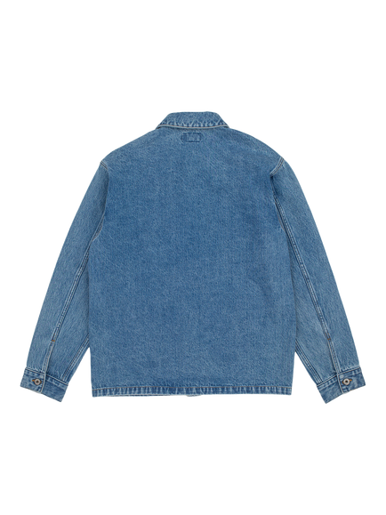 Dubbleware Rutland Denim Work Jacket, Blue Wash Denim - view 2, Blue Wash Denim