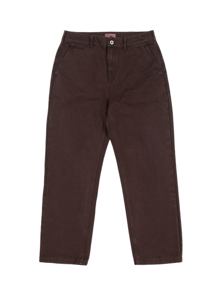 Dubbleware Cotton Patch Pocket Canvas Trousers, Chocolate Plum, Chocolate Plum