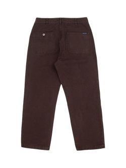Dubbleware Cotton Patch Pocket Canvas Trousers, Chocolate Plum - view 2, Chocolate Plum