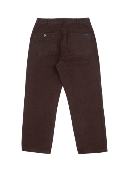 Dubbleware Cotton Patch Pocket Canvas Trousers, Chocolate Plum - view 2, Chocolate Plum