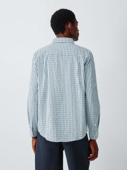 Kin Check Shirt containing TENCEL™ Lyocell, Blue - view 2, Blue