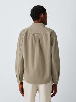 Kin Topstitch Cotton Shirt - view 2, Sand