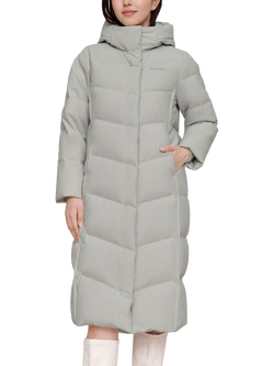 Bosideng Padded Windproof Full Length Coat, Baby Grey