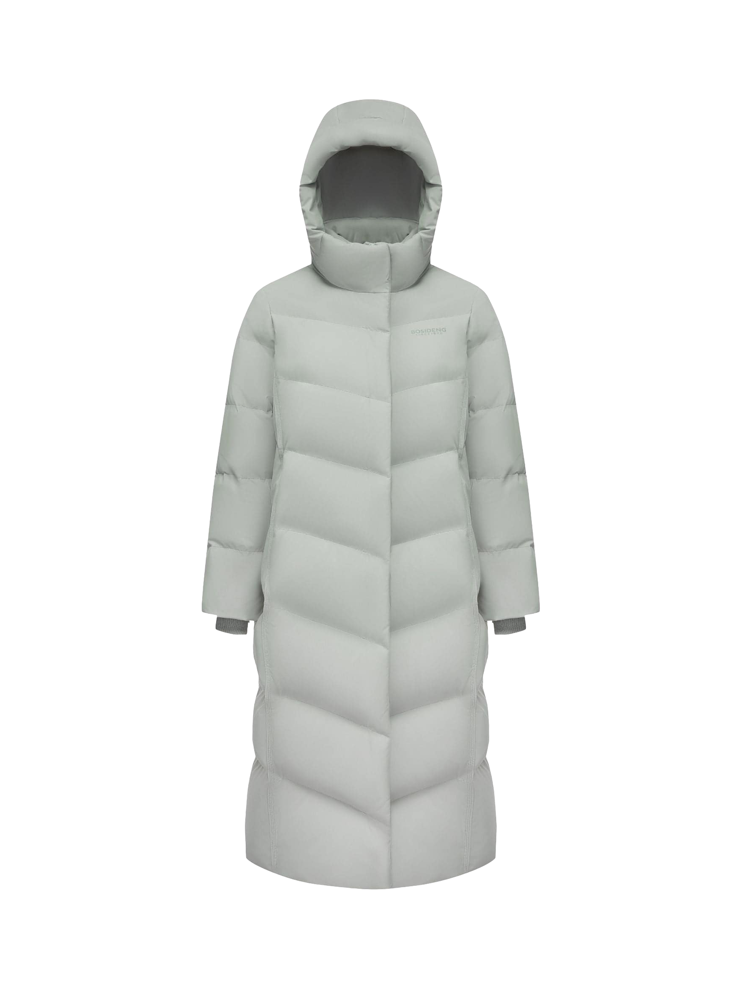 Product image 3 of 5, which shows Bosideng Padded Windproof Full Length Coat, Baby Grey, 6