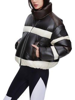 Bosideng X MSGM Colour Block Puffer Jacket - view 2, White