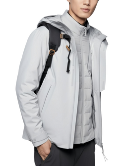 Bosideng Short Goose Down Mac, Grey