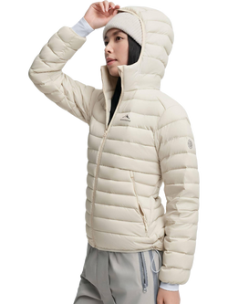 Bosideng Hooded Goose Down Waterproof Jacket, Sand