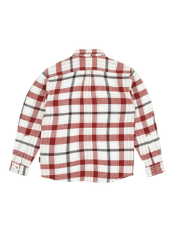 Pendleton Cotton Regular Fit Check Shirt - view 2, White / Brandy Brown