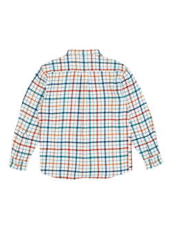 Pendleton Cotton Regular Fit Check Shirt - view 2, Saxony Blue