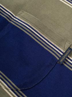 Pendleton Cotton Regular Fit Short Sleeve Stripe T-Shirt - view 2, Green / Blue Stripe