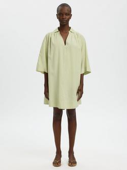 Selected Luisa Mini Linen Shirt Dress, Mint