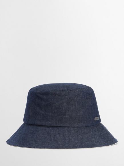 Barbour Asker Denim Bucket Hat, Indigo, Indigo