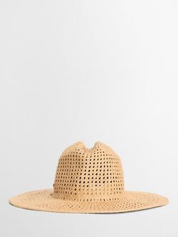 Barbour Gabby Fedora Hat, Natural - view 2, Natural