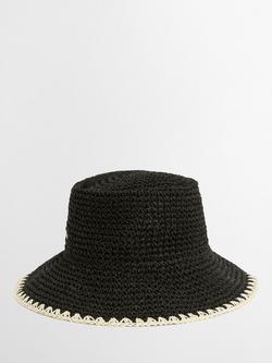 Barbour Camille Crochet Hat, Black - view 2, Black