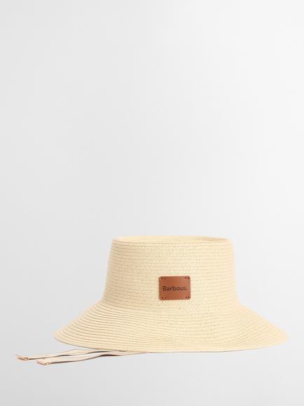 Barbour Polly Braid Bucket Hat, Cream - view 2, Cream