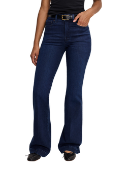 Good American Good Legs Flared Compression Jeans, Dark Blue - view 2, Dark Blue