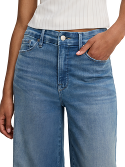 Good American Good Waist Palazzo Jeans, Blue - view 2, Blue