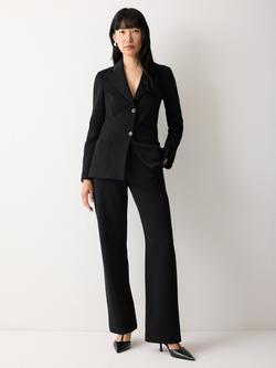 Jigsaw Jersey Blake Trousers, Black, Black