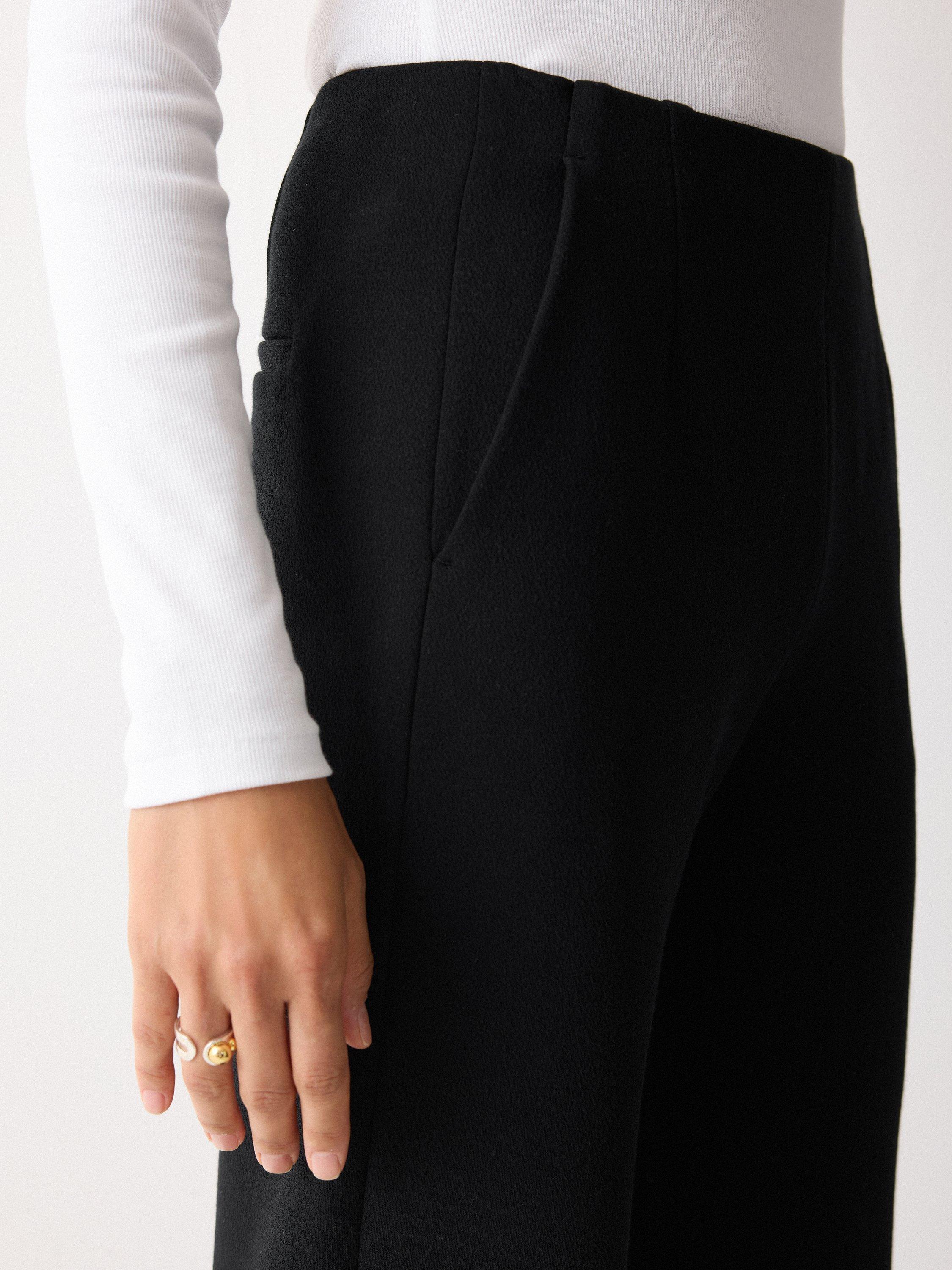 Product image 6 of 6, which shows Jigsaw Jersey Blake Trousers, Black, XS