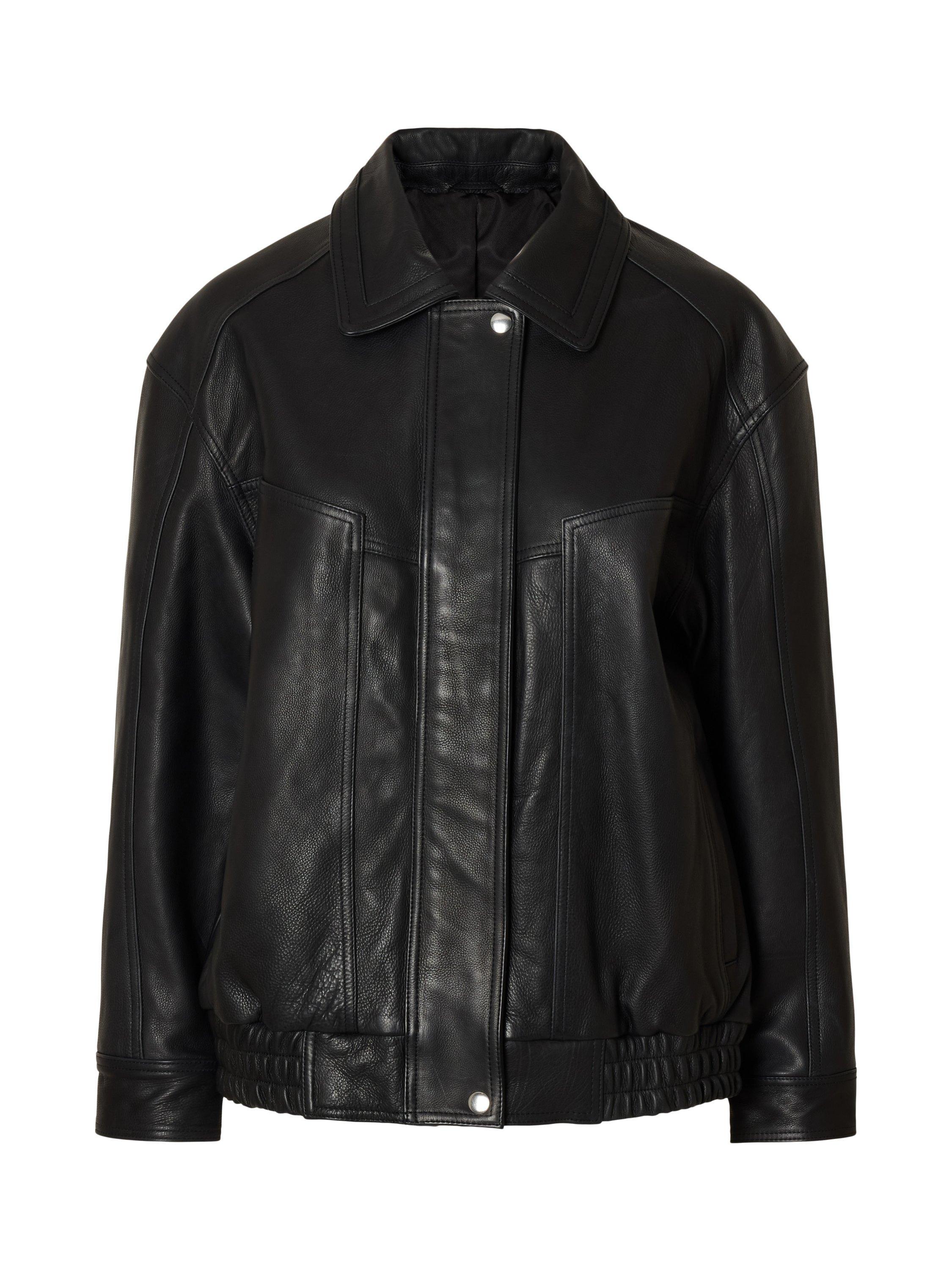 Product image 7 of 8, which shows Selected Mercy Pure Leather Jacket, Black, 34