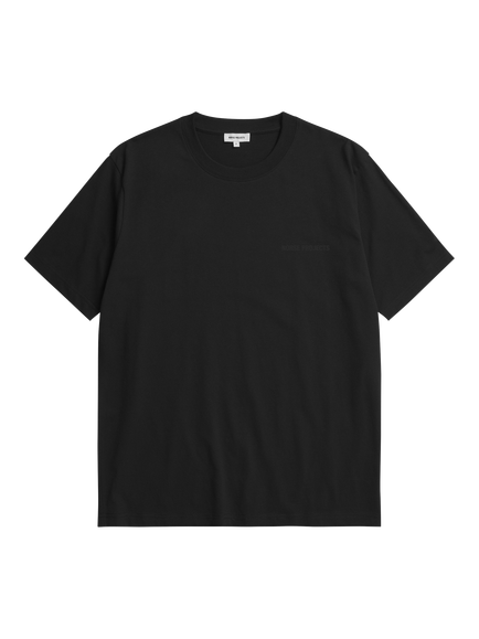 Norse Projects Cotton Loose Fit Dyrehaven Print T-Shirt, Black, Black