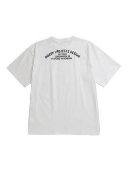 Norse Projects Cotton Regular Fit Short Sleeve Arch Logo T-Shirt, White - view 2, White