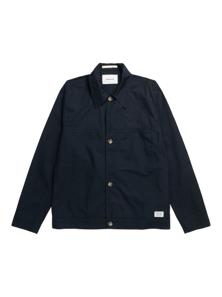 Norse Projects Arresskov Cotton Overshirt, Dark Navy, Dark Navy