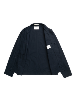 Norse Projects Arresskov Cotton Overshirt, Dark Navy - view 2, Dark Navy