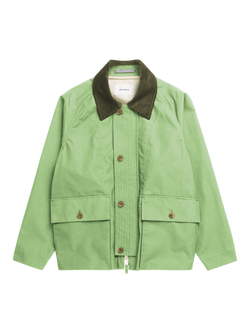 Norse Projects Holmen Wax Cotton Jacket, Basil, Basil