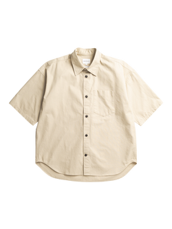 Norse Projects Pigment–Dyed Cotton Oversized Fit Shirt, Tan, Tan