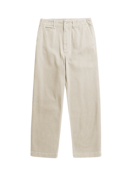 Norse Projects High Waist Heavy Twill Trousers, Natural Ecru, Natural Ecru
