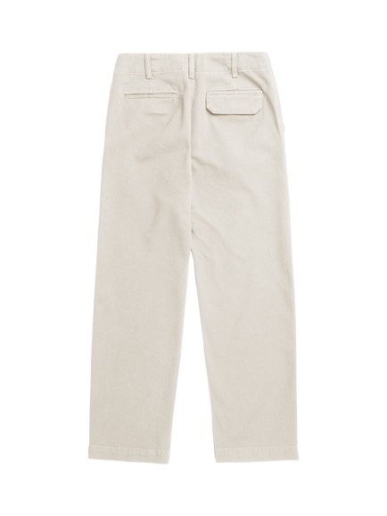 Norse Projects High Waist Heavy Twill Trousers, Natural Ecru - view 2, Natural Ecru
