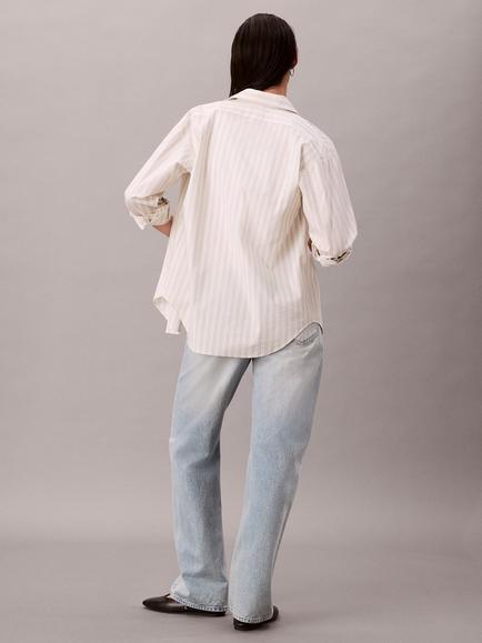Calvin Klein Signature 90's Straight Leg Cotton Denim Jeans - view 2, Lafayette