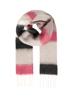 ICHI Molly Striped Scarf - view 2, Maroon