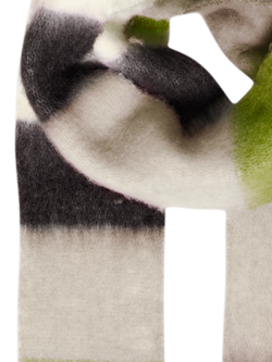 ICHI Molly Colour Block Scarf, Pesto - view 2, Pesto