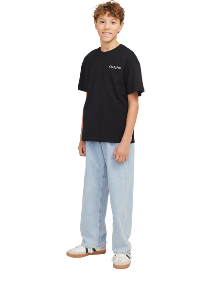 Jack & Jones Kids' Baggy Jeans, Blue Denim, Blue Denim