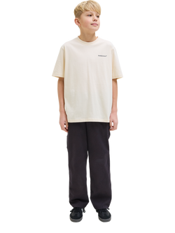 Jack & Jones Kids' Alex Twill Carpenter Trousers, Black, Black