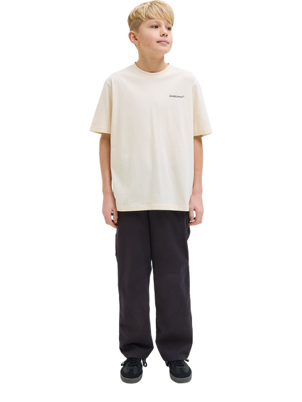 Jack & Jones Kids' Alex Baggy Carpenter Trousers, Black, Black